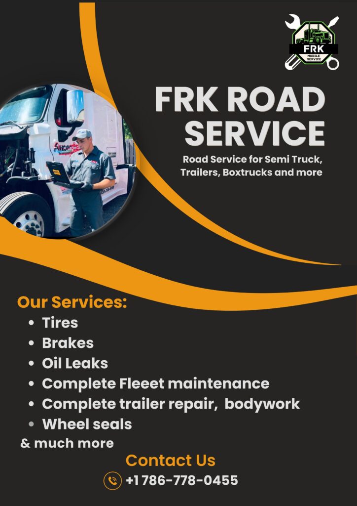 Mobile Semi Truck Mechanic Repairing Truck in Fort Lauderdale
